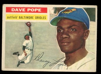 1956 Topps Baseball DAVE POPE