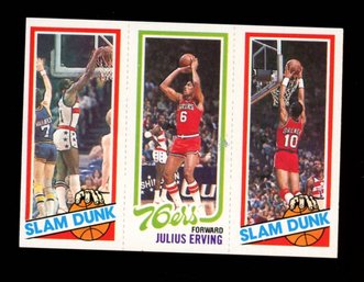 1980 TOPPS BASKETBALL Brewer / Erving / Hayes NM