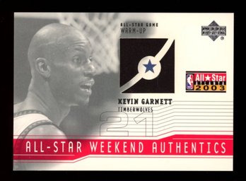 KEVIN GARNETT 2003 UD ALL-STAR WEEKEND GAME PATCH