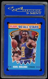 1990 Fleer Basketball Karl Malone All-star