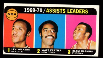 1970 Topps Basketball #6 Assists Leaders Wilkins / Frazier / Haskins