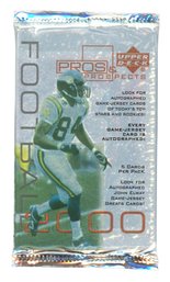 2000 UPPER DECK FOOTBALL PROS & PROSPECTS PACK FACTORY SEALED ~ POSSIBLE BRADY RC