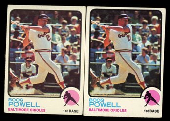 1973 TOPPS BOOG POWELL PAIR