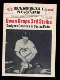 1961 Nu-Cards Baseball Scoops #475 Mickey Owen Brooklyn Dodgers