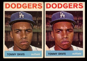 1964 TOPPS TOMMY DAVIS PAIR