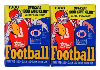 1988 Topps Football Packs Factory Sealed ~ Bo Jackson Rookie Year