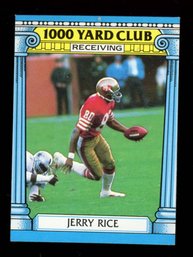 1987 TOPPS FOOTBALL JERRY RICE 1000 YARD CLUB