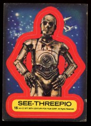 1977 STAR WARS STICKER SEE-THREEPIO