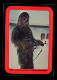 1977 STAR WARS STICKER CHEWBACCA