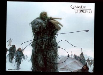 IAN WHITE AUTOGRAPHED 8X10 PHOTO GAME OF THRONES 'GIANT'