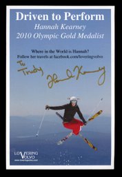 HANNAH KEARNEY AUTOGRAPHED PROMO 2010 OLYMPIC GOLD MEDALIST