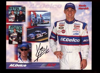 KEVIN HARVICK AUTOGRAPHED PROMO CARD NASCAR