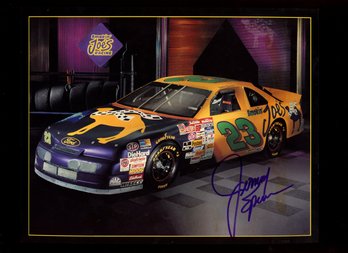 JIMMY SPENCER AUTOGRAPHED PROMO CARD NASCAR