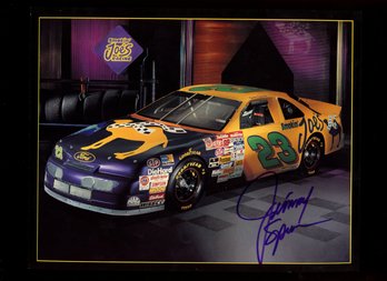 JIMMY SPENCER AUTOGRAPHED PROMO CARD NASCAR