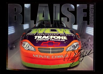 ALEXANDER BLAISE AUTOGRAPHED PROMO CARD NASCAR