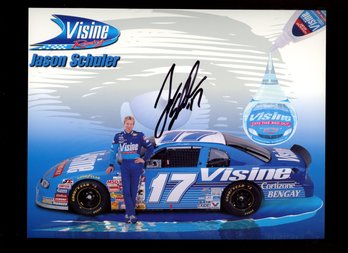 JASON SCHULER AUTOGRAPHED PROMO CARD NASCAR