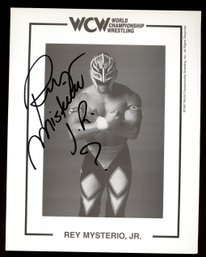 REY MYSTERIO JR. AUTOGRAPHED 8X10 PHOTO WITH COA WCW WRESTLING
