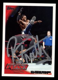 R-TRUTH AUTOGRAPHED CARD WWE / WWF