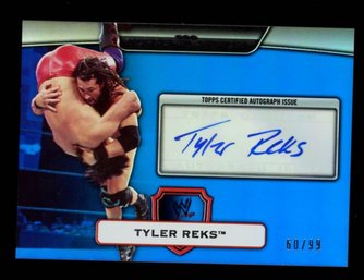 TYLER REKS 2010 WWF AUTOGRAPH CARD #'D /99