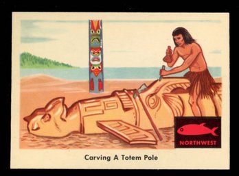 1959 FLEER INDIAN TRADING CARD #43 NORTHWEST