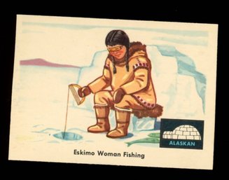 1959 FLEER INDIAN TRADING CARD #77 ALASKAN