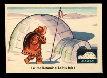1959 FLEER INDIAN TRADING CARD #78 ALASKAN