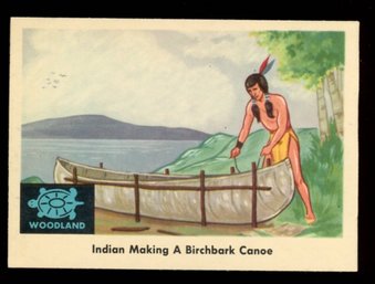 1959 FLEER INDIAN TRADING CARD #25 WOODLANDS