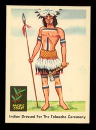 1959 FLEER INDIAN TRADING CARD #65 PACIFIC COAST