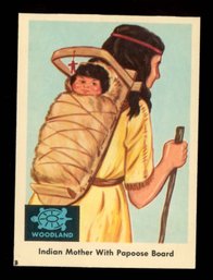 1959 FLEER INDIAN TRADING CARD #32 WOODLANDS