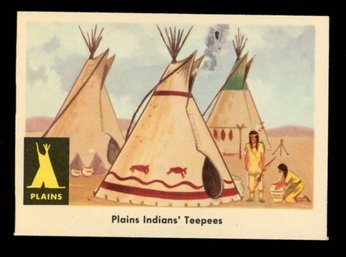 1959 FLEER INDIAN TRADING CARD #6 PLAINS