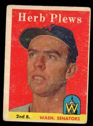 1958 TOPPS BASEBALL HERB PLEWS