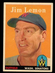 1958 TOPPS BASEBALL JIM LEMON