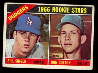 1966 TOPPS BILL SINGER / DON SUTTON ROOKIE