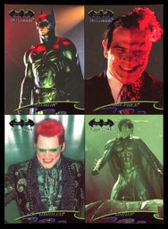 1995 Fleer Ultra Batman Forever - Promo Sheet #N/A - Batman, Two-Face, Riddler, Robin