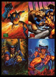 Marvel Masterpieces 1995 Uncut 4 Card Promo Sheet