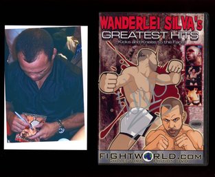 WANDERLEI SILVA AUTOGRAPHED COLLECTORS EDITION DVD ~ PHOTO OF SIGNING MMA UFC