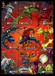 The Amazing Spider-Man 1994 9 Card Uncut Promo Card Sheet No 1st Edition Logo