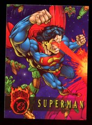 1996 DC SUPERMAN PROMO CARD