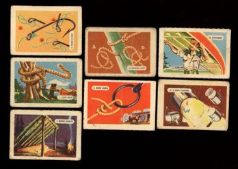 1945-47 Kellogg's All-Wheat SERIES 1 CAMP CRAFTS PARTIAL SET 7/15