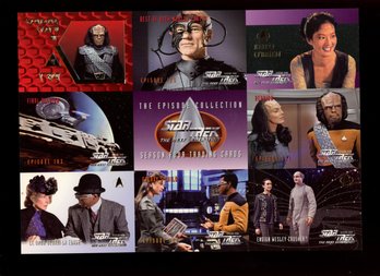 STAR TREK THE NEXT GENERATION UNCUT PROMO CARDS