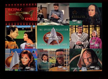 STAR TREK THE NEXT GENERATION UNCUT PROMO CARDS