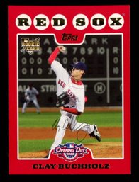 2008 TOPPS OPENING DAY CLAY BUCHHOLTZ ROOKIE #'D /2008