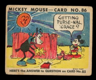 1935 GUM MICKEY MOUSE # 86