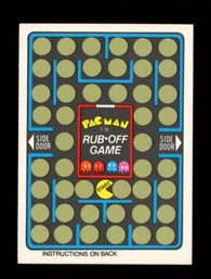 1980 FLEER PAC-MAN RUB OFF GAME NM