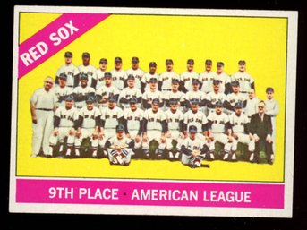 1966 TOPPS RED SOX TEAM CARD