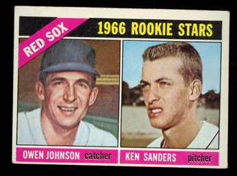 1966 TOPPS RED SOX ROOKIES OWEN JOHNSON / KEN SANDERS