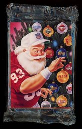 1993 PROMO SANTA CLAUS THEMED TEAM NFL 13-Card Sealed Set Topps Fleer Etc