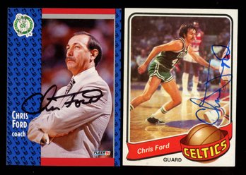 Chris Ford Autographed Cards Player/coach