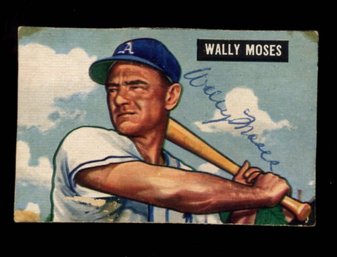 1951 BOWMAN #261 WALLY MOSES