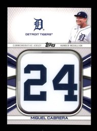 MIGUEL CABRERA PLAYER NUMBER JERSEY MEDALLION PATCH